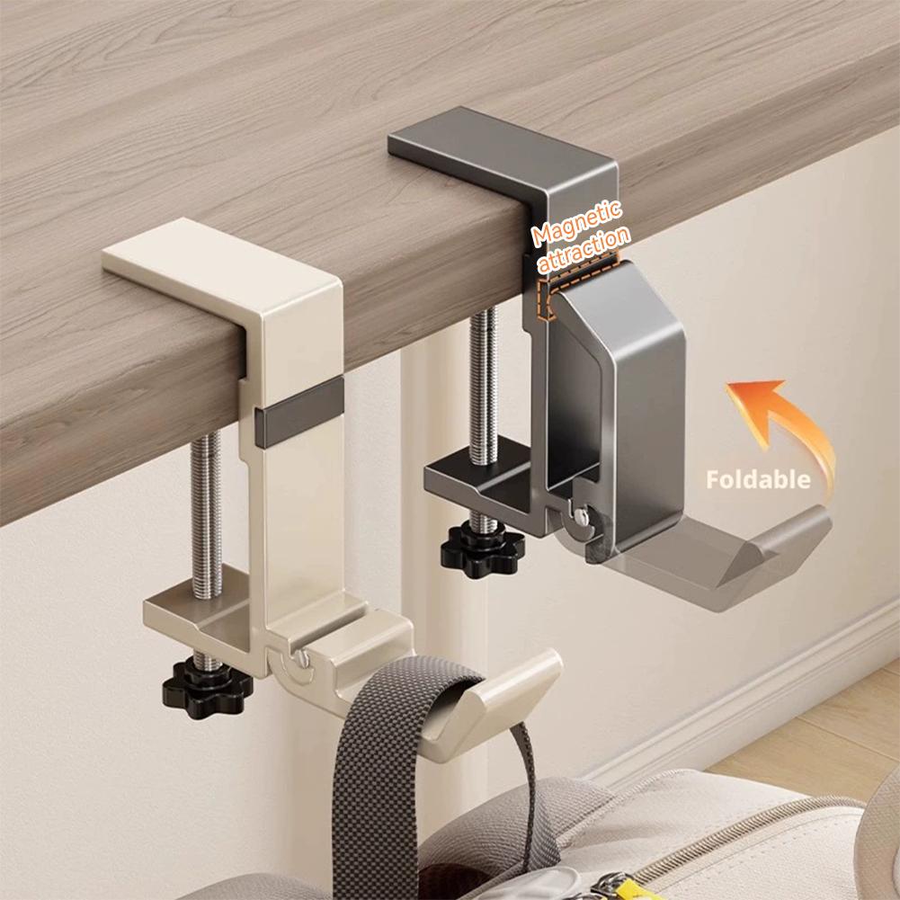 Office Furniture Layout - Gancho plegable para escritorio sin taladro,
