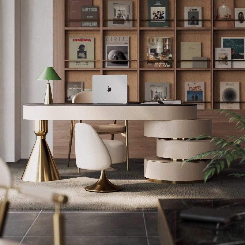 Office Furniture High End - Escritorio de Piedra Sinterizada de Lujo