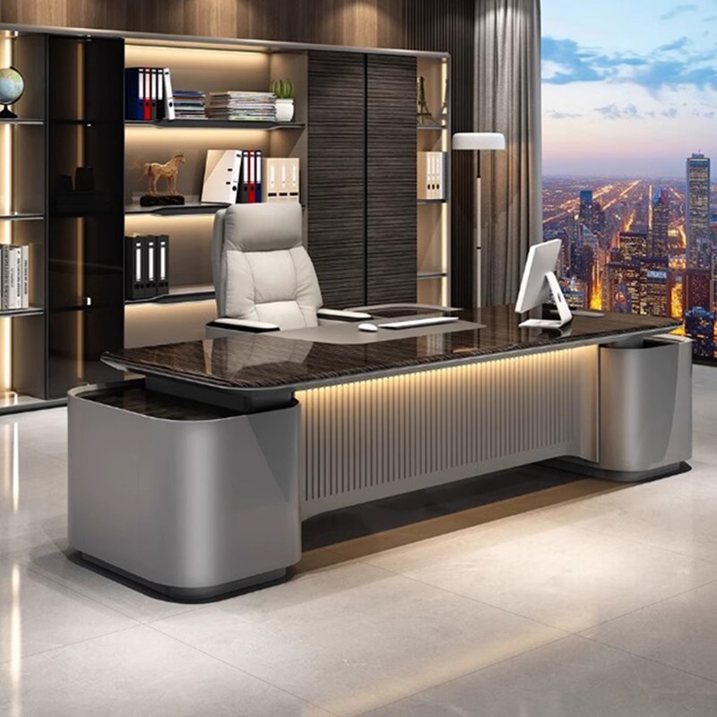 Mesa ejecutiva lacada de lujo  - Office Furniture High End reseña y precio