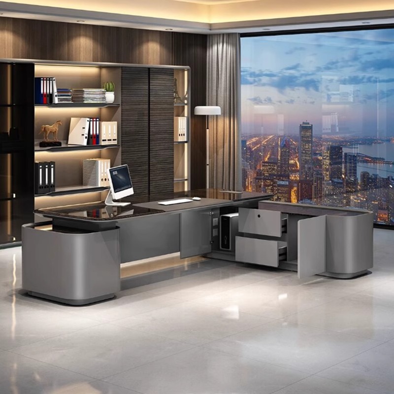 Mesa ejecutiva lacada de lujo  - Office Furniture High End reseña y precio