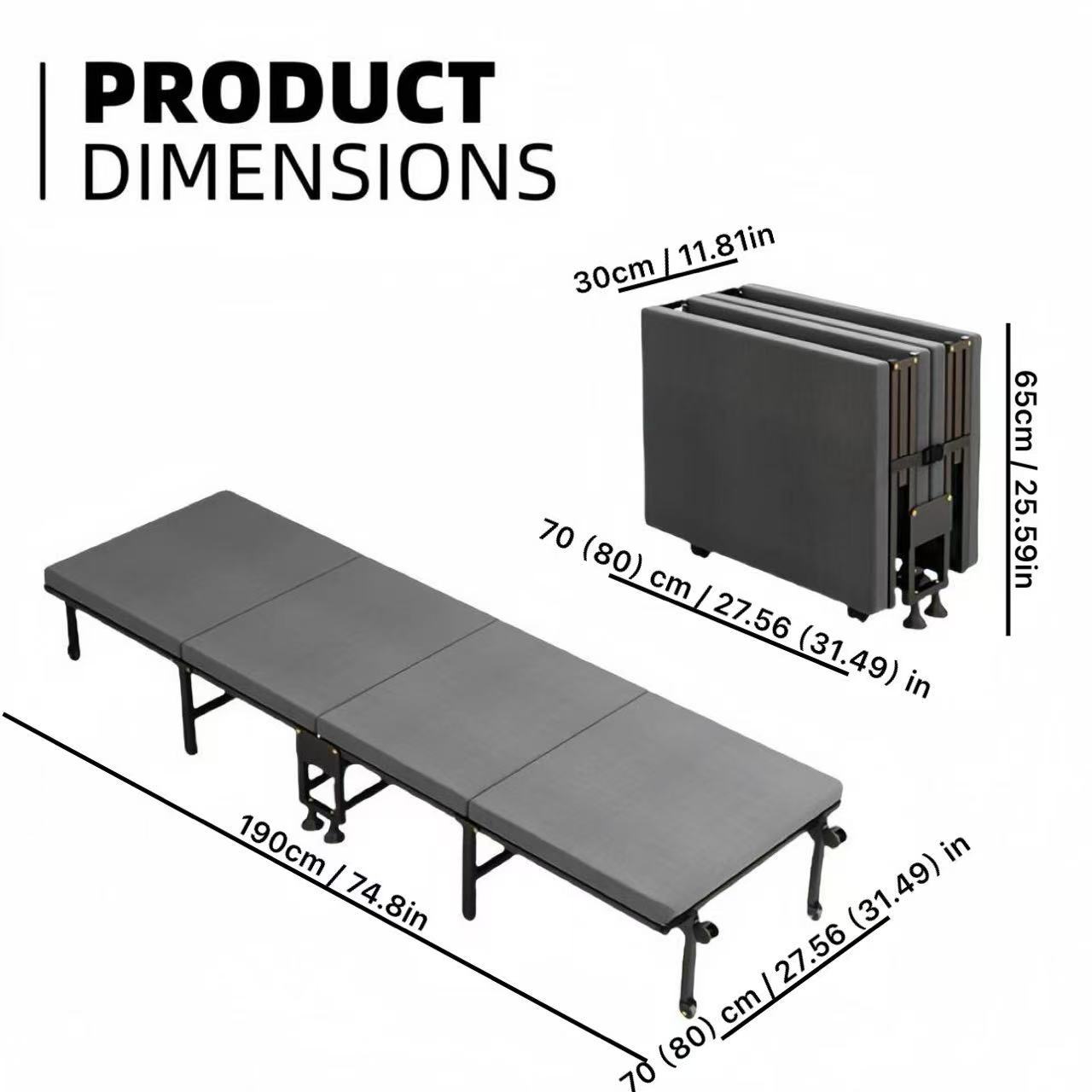 Cama plegable de cuatro pliegu - Office Furniture Layout reseña y precio